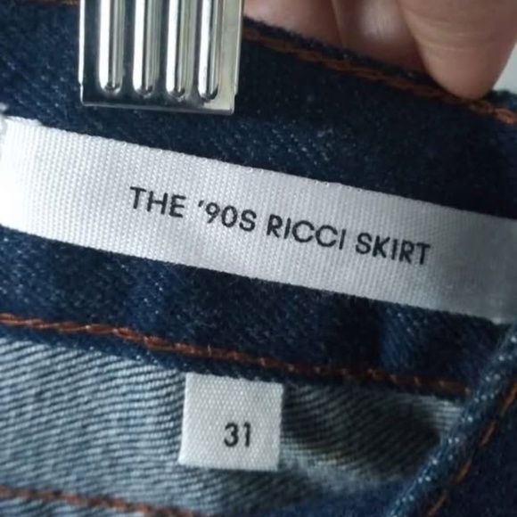 ARITZIA-DENIM FORUM The '90s Ricci Denim Skirt Size 31 - Picture 5 of 5